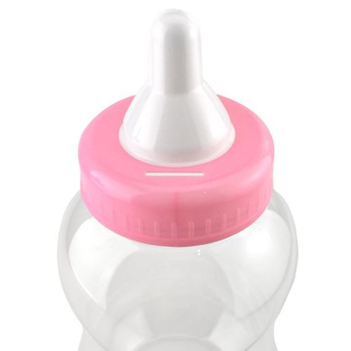 Baby Milk Bottle Coin Bank Piggy Bank Mini Food-grade Bottles Favors for Boys Girls Shower Game,Default NO5245