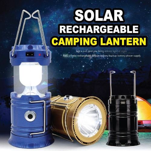 3 in 1 rejected solar camping light led USB camping light portable outdoor light foldable flashlight power bank