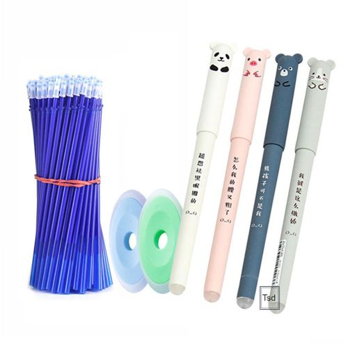 Cute Animals Erasable Gel Pen 0.5mm Refills Rod