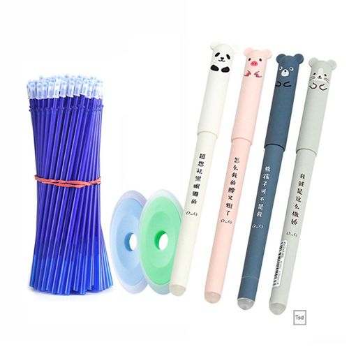 Cute Animals Erasable Gel Pen 0.5mm Refills Rod
