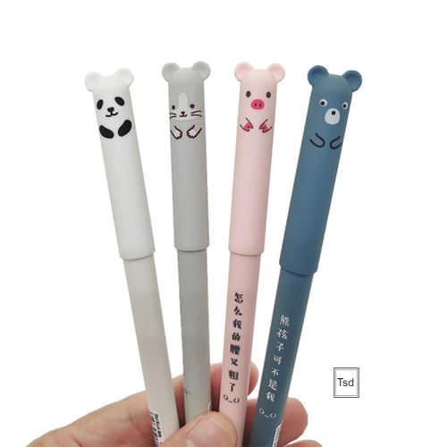 Cute Animals Erasable Gel Pen 0.5mm Refills Rod