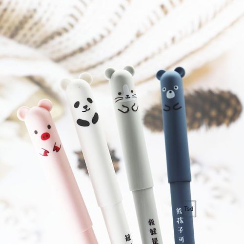 Cute Animals Erasable Gel Pen 0.5mm Refills Rod
