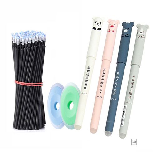 Cute Animals Erasable Gel Pen 0.5mm Refills Rod