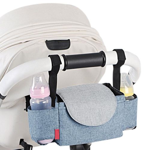 Multifunctional Stroller Storage Bag Baby Stroller Water Bottle Organizer Hanging Bag New,Blue NO5235