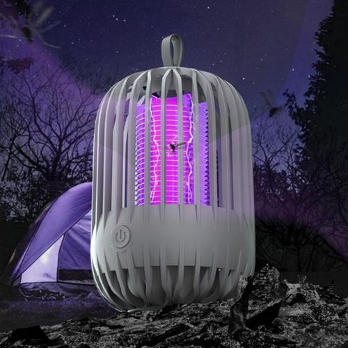 Killer Lamp,  Insect Killer Indoor Insect Trap For Rechargeable Gray