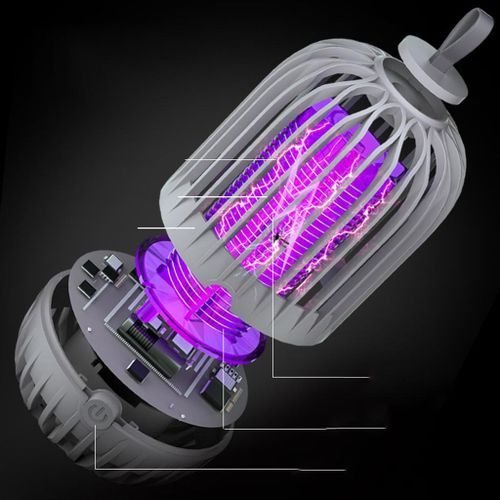 Killer Lamp,  Insect Killer Indoor Insect Trap For Rechargeable Gray