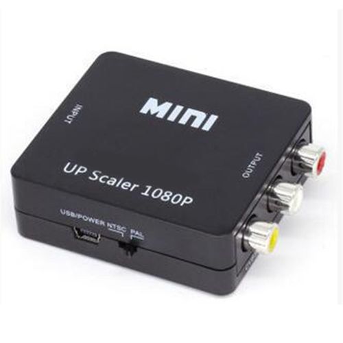 HDMI-compatible to AV Converter 1080P Camcorder Notebook Conversion Equipment,Black NO5124