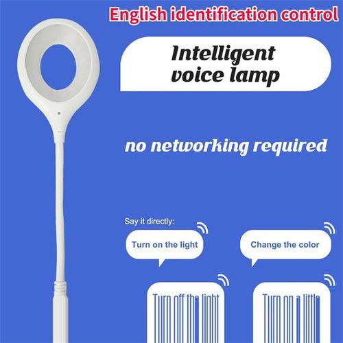 Voice Control Desk Lamp Night Light Eye Protection Dimmable LED USB Desk Lamp