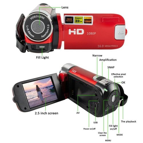 16X Digital Zoom HD 16 Million Pixel Home Travel DV Camera