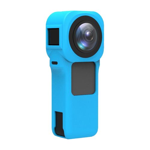 Camera Carrying Case+Tempered Glass Screen Protector Soft Panoramic Camera Accessories for Insta360 ONE RS Camera,Blue NO5114