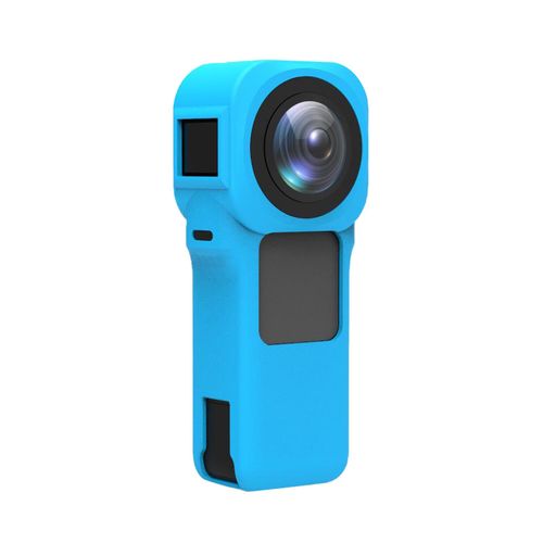 Camera Carrying Case+Tempered Glass Screen Protector Soft Panoramic Camera Accessories for Insta360 ONE RS Camera,Blue NO5114
