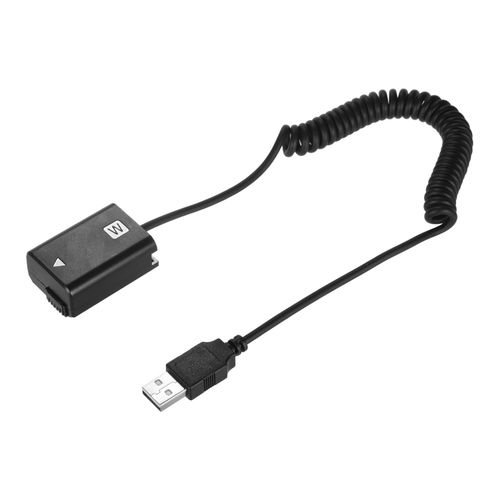 Andoer 5V USB NP-FW50 Dummy Battery Pack Coupler Adapter