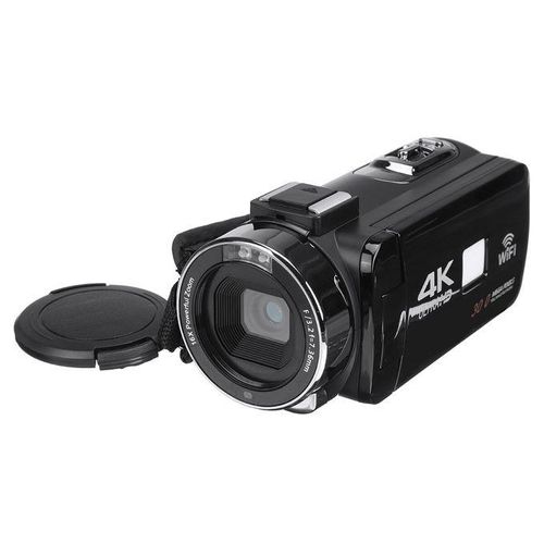 Ultra HD 4K Touch Screen WIFI 3.0 LCD 30.0MP Camcorder Camera Full HD 1080p Video Camera 16X Digital Zoom 270° Rotation Screen External Microphone And Lens