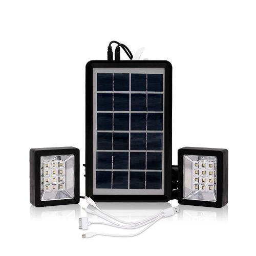 Portable Solar Rechargeable System Solar Light Lamp Lantern for Outdoor and Camping