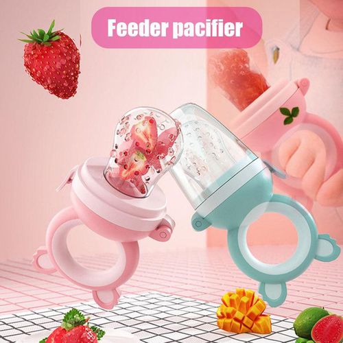 Baby Fruit Feeder Pacifier Fresh Food Nibbler Infant Fruit Teething Toy Food Grade Silicone Pouches for Toddlers New NO5277