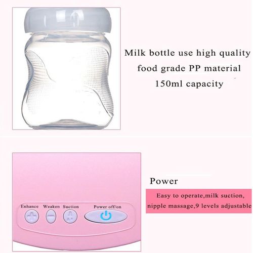 Mother Pumping Automatic Massage Postpartum Pump Non-manual Electric Pump Pink