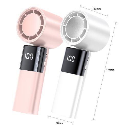 Handheld Fan HighSpeed Portable Turbofan USB Rechargeable