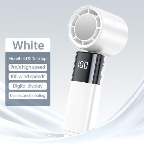 Handheld Fan HighSpeed Portable Turbofan USB Rechargeable