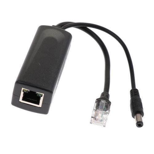 PoE Over Ethernet Splitter 48V To 12V Support   802.3 AF/AT Power NO5116