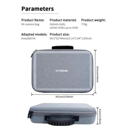 Box for Insta360 X4 Camera Carrying Case Portable Storage Bag Protective Case For Insta360 X4 Action Camera Accessories