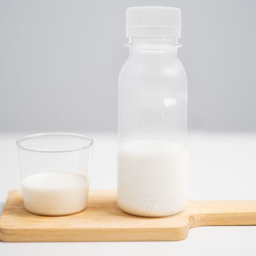 6 Pcs Milk Bottle Plastic Containers all Bottles Lids Mini Fridge Juice The Pet Child