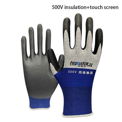 Ultrathin Electrician Insulating Gloves Withstanding Voltage 400V/500V Rubber Touch Screen Insulation Gl More