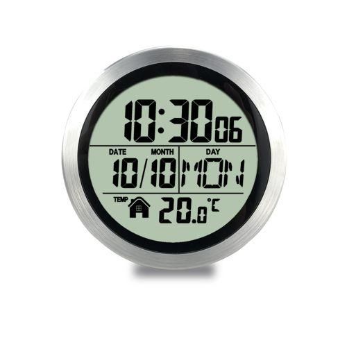 No Punching Suction Cup Clock Home Clock Waterproof Bathroom Washroom Kitchen Clock LCD Digital Display Temperature Detector