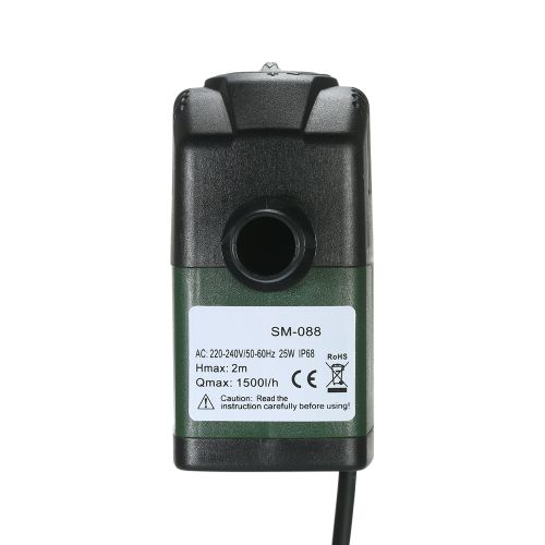 1500L/H 25W Submersible Water Pump For Aquarium Tabletop