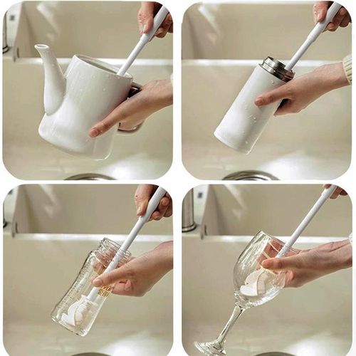 2 PCS Baby Bottle Brush Cup Brush Long Handle Household Cleaning Gadget Cup Brush Water Cup Bottle Kitchen Cleaning Brush