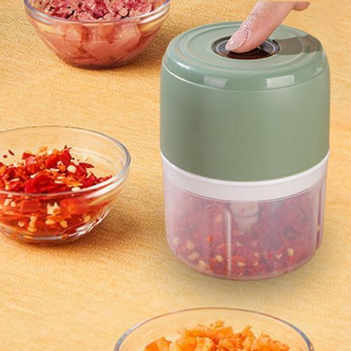 Mincer Onion Cutter Garlic Masher For 2 Cups Green