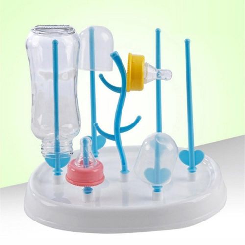 Baby Bottle Drying Rack Tree Shape Baby Bottle Cleaning Holder Baby Newborn Feeding Tools NO5287