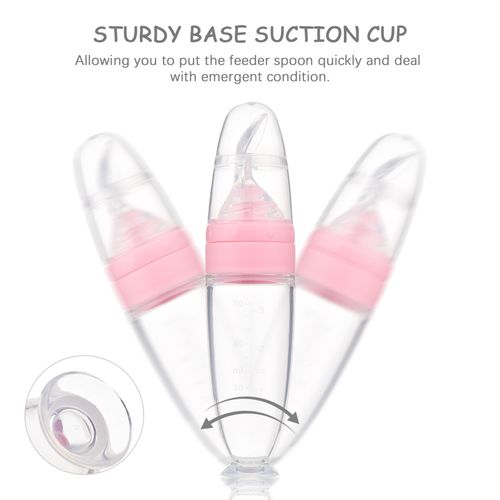 Baby Food Dispensing Spoon Feeder Silicone Pacifier Squeeze