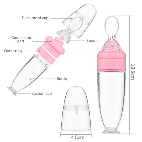 Baby Food Dispensing Spoon Feeder Silicone Pacifier Squeeze