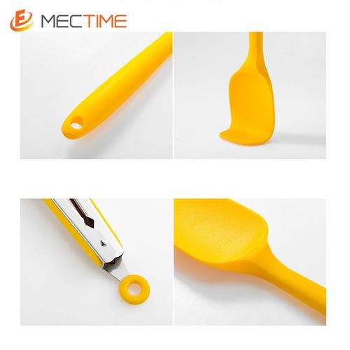 8 Sets Of Yellow Silicone Non-stick Baking Kitchen Tools
