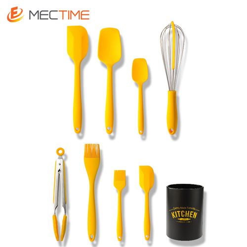 8 Sets Of Yellow Silicone Non-stick Baking Kitchen Tools