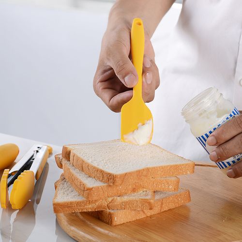 8 Sets Of Yellow Silicone Non-stick Baking Kitchen Tools