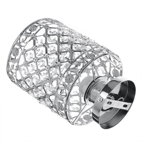 Embedded E27 base crystal pendant light without bulb 220V