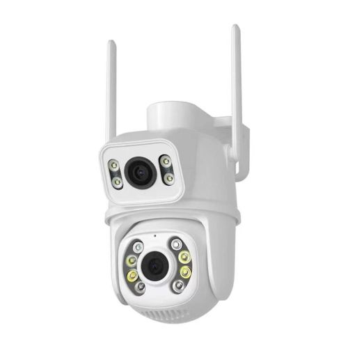 5MP WiFi Security Camera , Dual Lens 2.4ghz Wireless IP Camera Monitor,Outdoor IP66 Waterproof, More