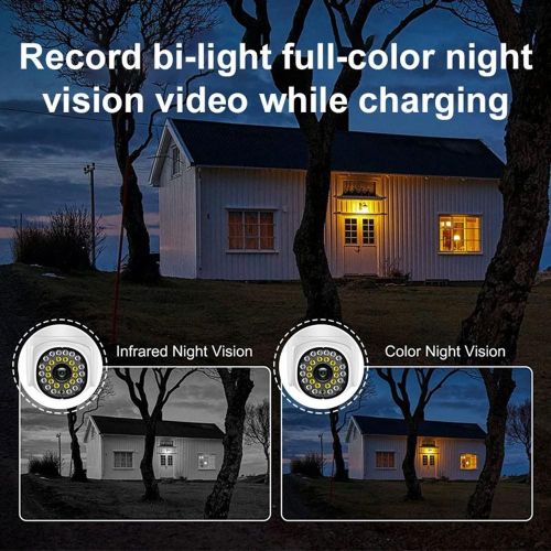 1080P Smart WiFi Camera System Waterproof Wireless Monitor Camera - white My