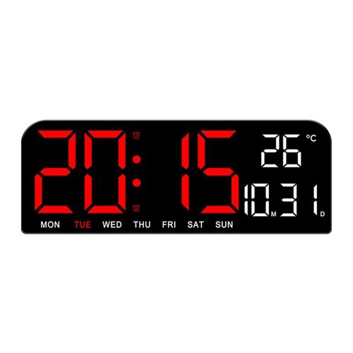 LED Digital Alarm Clock With Large Screen, Adjustable Brightness, Sleep on, Big DigitsSmart Desk Clock For Home Living Room