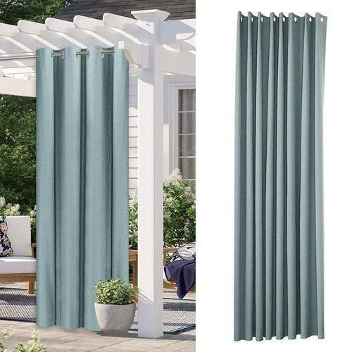 Blackout Curtains  Soundproof Blackout Material Curtains Drop Blue