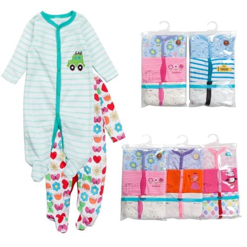 Baby Bodysuit Cotton Long Sleeve Kids Printed Pattern Durable Breathable Infant Clothes New  Baby Clothes,Female Long Climb,Random Color NO5116