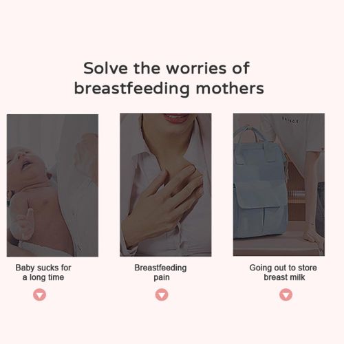 Double Electric Breast Pump Hands Free Breast Pump for Breastfeeding 2 Modes & 9 Adjustable Levels Low Noise Anti-Backflow USB Powered with 2pcs 150ml Milk Bottles NO5115