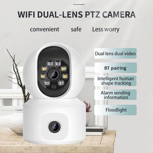 1080P HD Wireless Security Camera WiFi Camera with 360°Motion Tracking IR Night Vision 2-Way Audio - us My