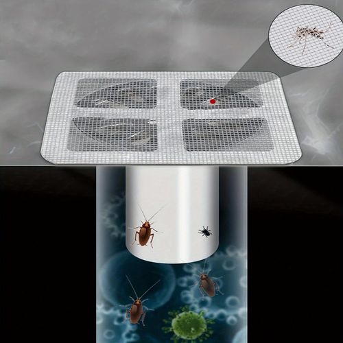 50pcs Drain Strainer Cover For Hair Stopper, Disposable Shower Drain Hair Catcher, Disposable Hair Catchers For Shower, Floor Si