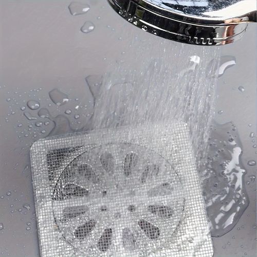 50pcs Drain Strainer Cover For Hair Stopper, Disposable Shower Drain Hair Catcher, Disposable Hair Catchers For Shower, Floor Si