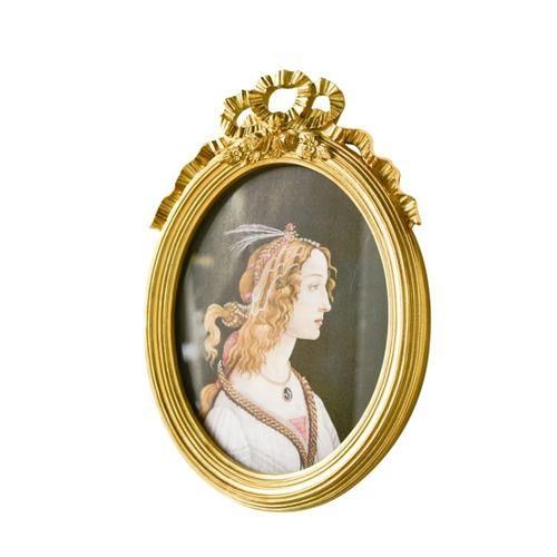 Embossed Picture Frame Pendant, Spec:  Bow Round Box