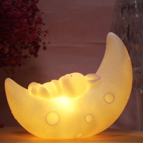Creative Children's Day Gift Vinyl Small Night Lamp Bedroom Bedside Lamp Moon-Light Lamp Night Market Stall