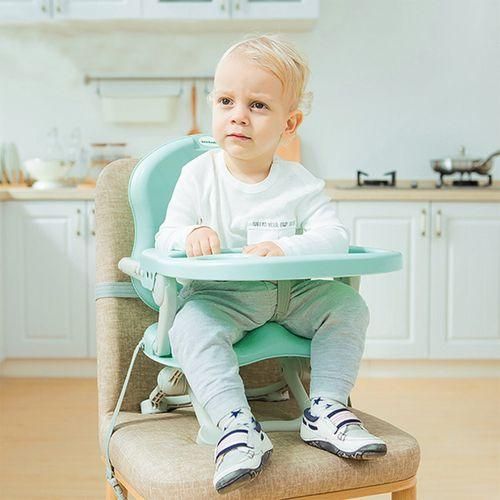Portable Adjustable Children's Baby Toddler Dining Feeding Chair Seat Table Green