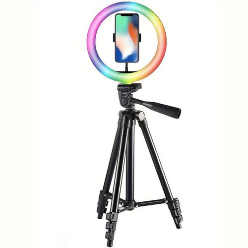 18 Inch RGB Ring Light Photography Selfie Ring Fill Light with Stand for Smartphone Youtube Makeup Video